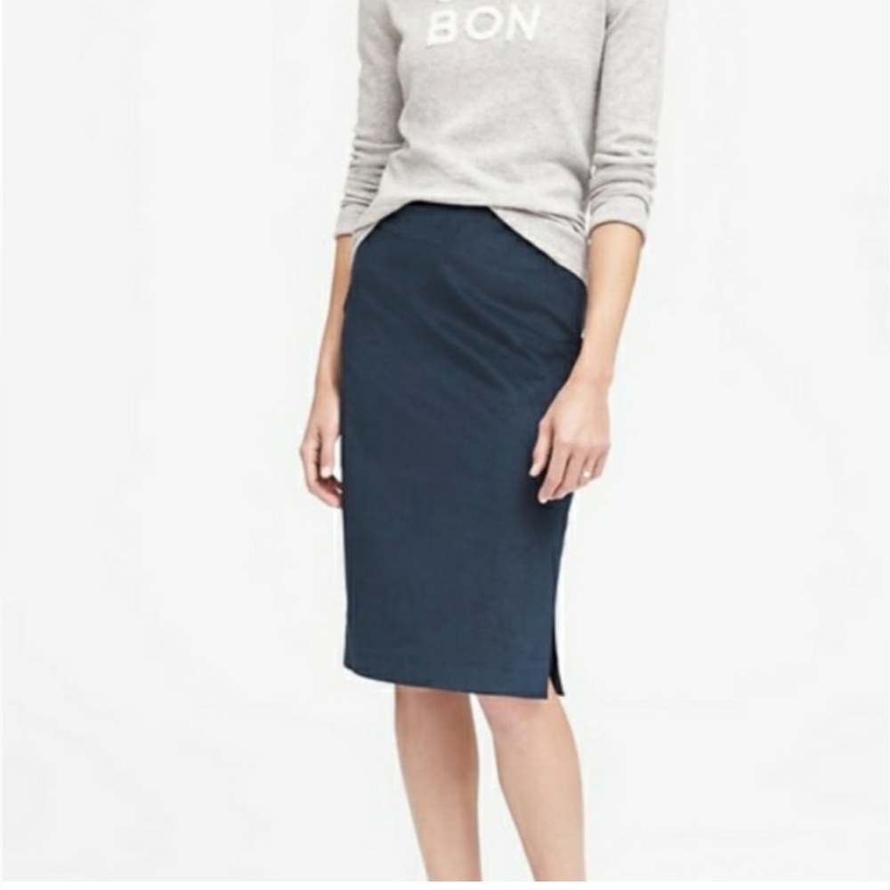 Banana Republic Navy pencil skirt